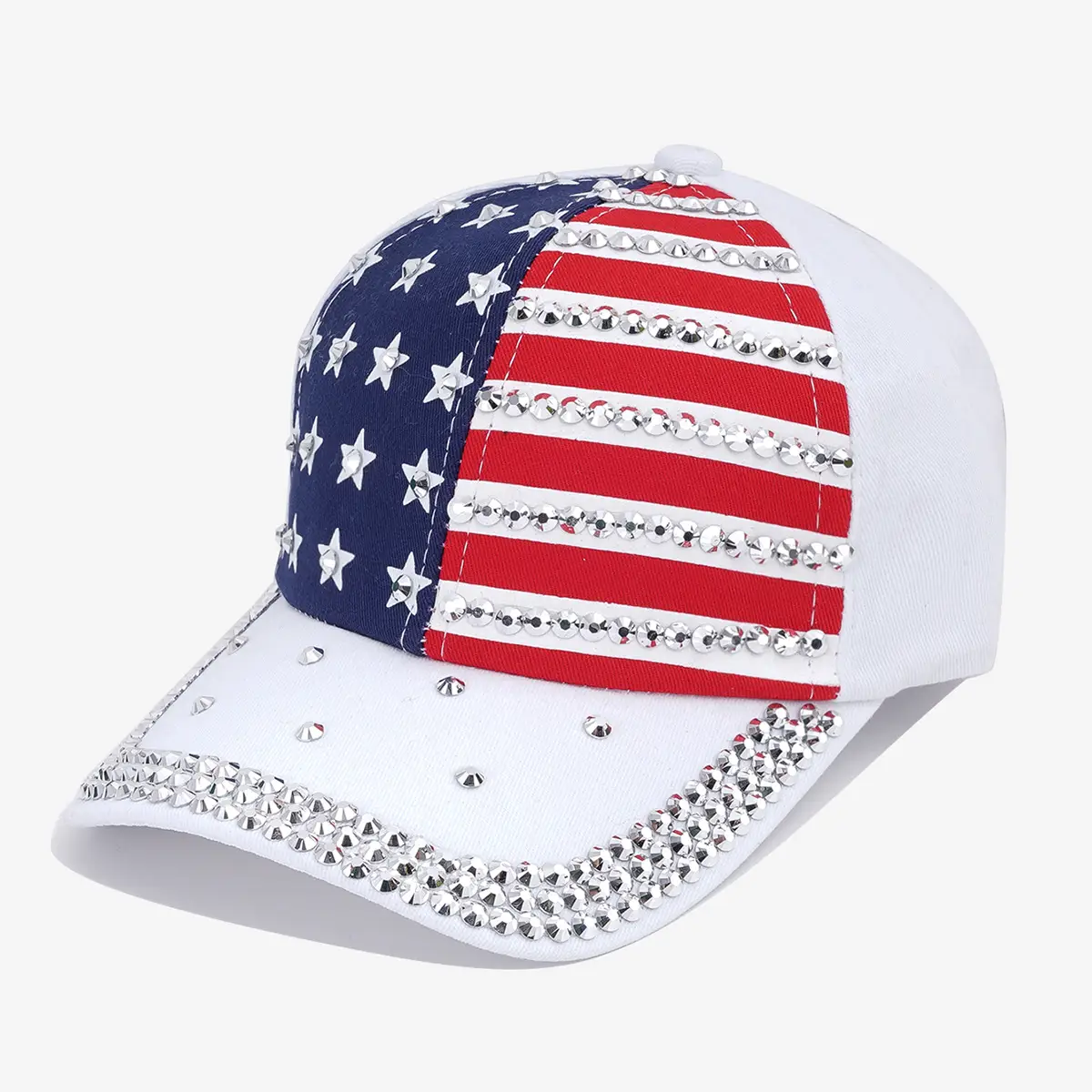 American Flag Rivet Baseball Cap for Men Women — feature 3