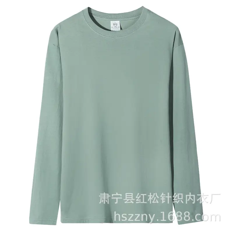 Men Grey Cotton Crewneck Long Sleeve T-Shirt - Image 7