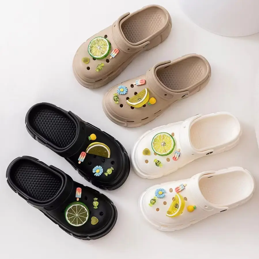 Women Cute Fruit Hole Shoes Casual Sandals