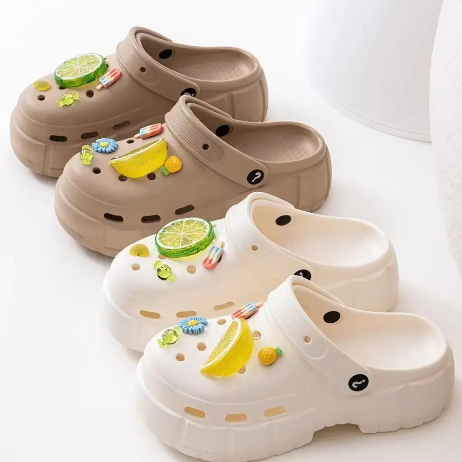 Women Cute Fruit Hole Shoes Casual Sandals