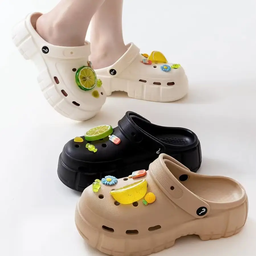 Women Cute Fruit Hole Shoes Casual Sandals