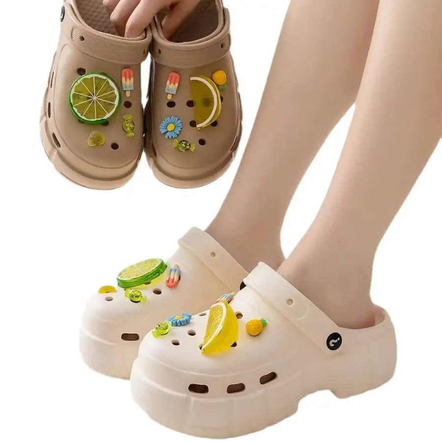 Women Cute Fruit Hole Shoes Casual Sandals