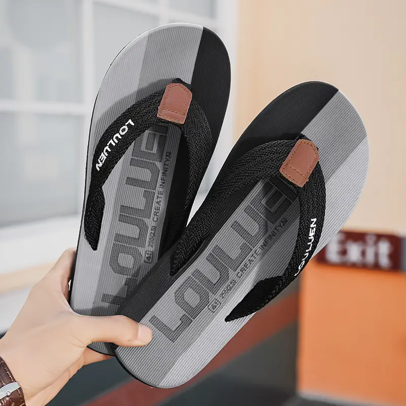 Fujian manufacturers Lu Lu An new men's flip-flops summer slippers men's non-slip beach fashion trend outdoor cool - Image 5