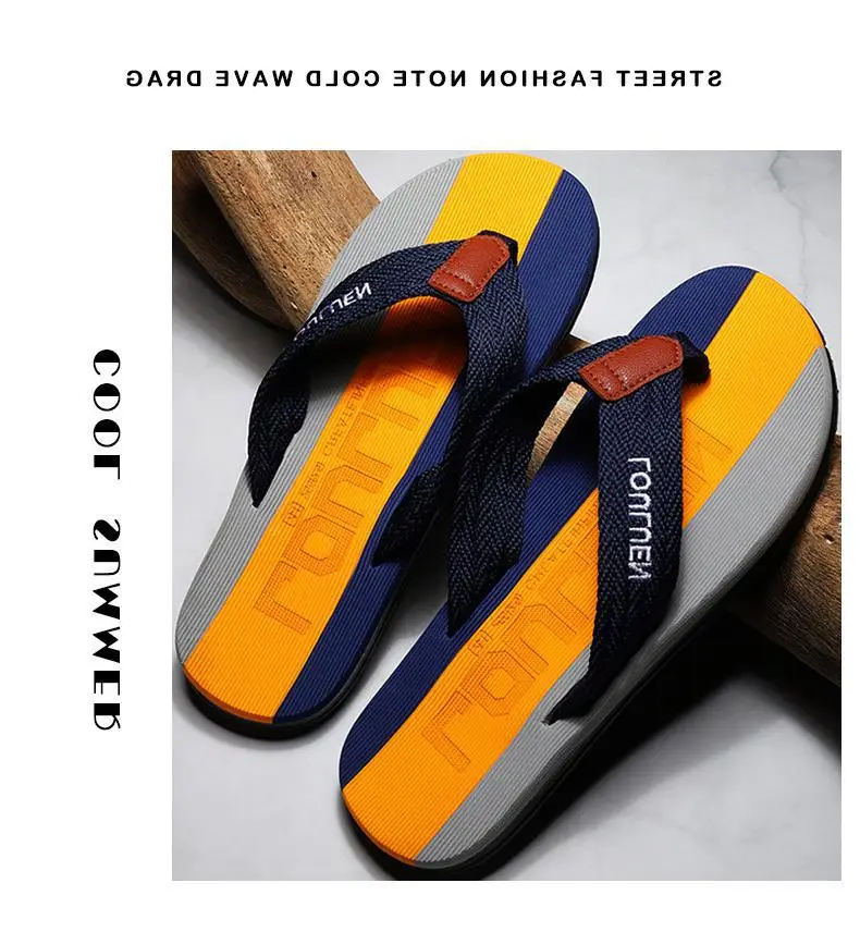 Fujian manufacturers Lu Lu An new men's flip-flops summer slippers men's non-slip beach fashion trend outdoor cool — feature 10