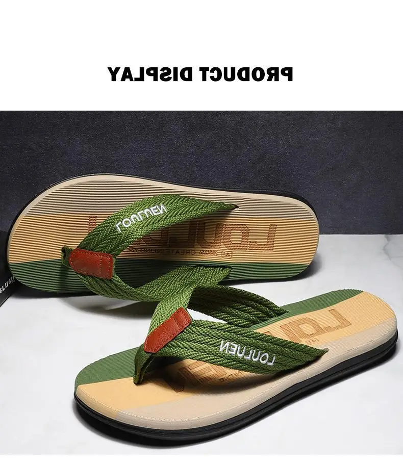 Fujian manufacturers Lu Lu An new men's flip-flops summer slippers men's non-slip beach fashion trend outdoor cool — feature 6