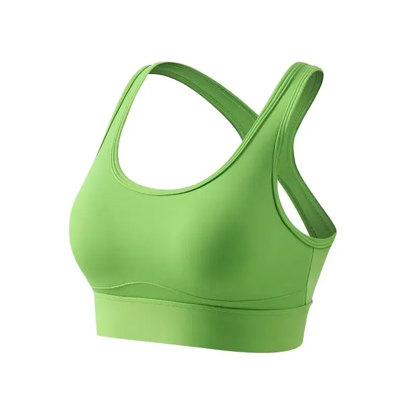 Green High-Performance Yoga Running Bra Set - Image 4