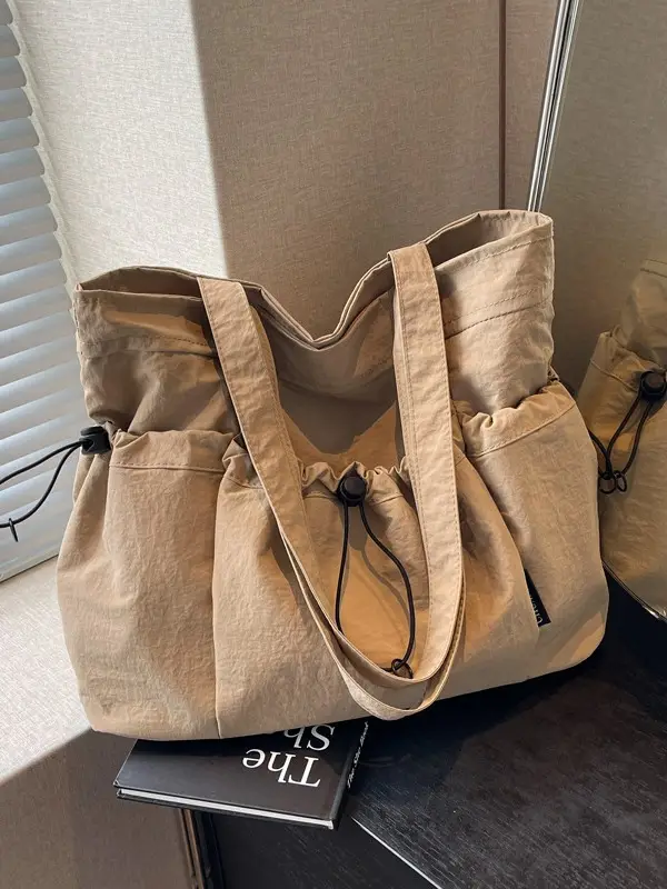 Women Pleated Shoulder Bag Autumn Winter Large Capacity - Image 8