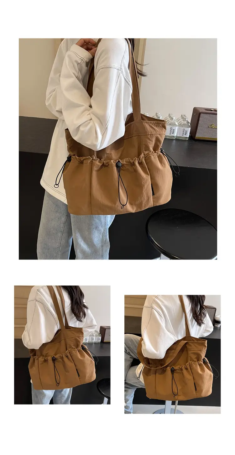 Women Pleated Shoulder Bag Autumn Winter Large Capacity — feature 10