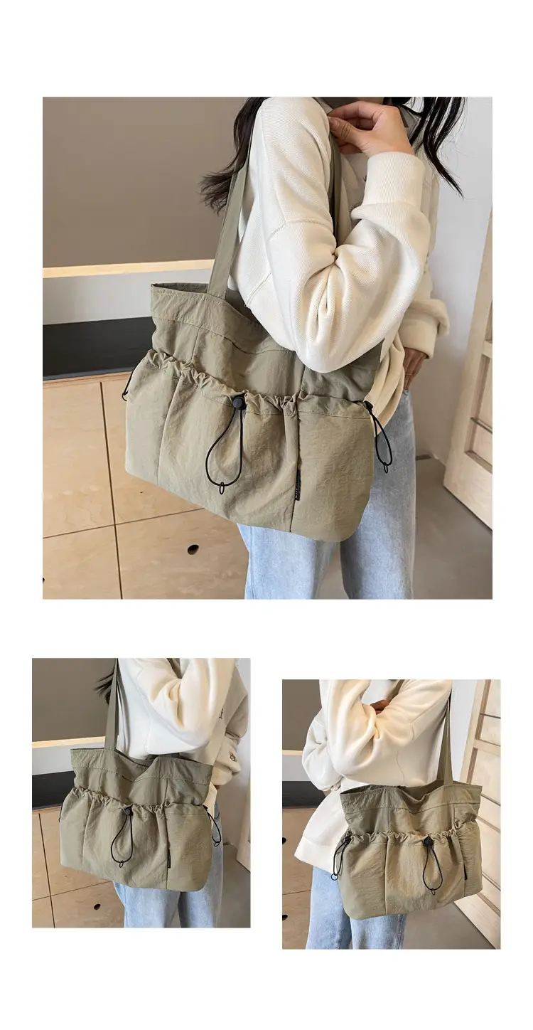Women Pleated Shoulder Bag Autumn Winter Large Capacity — feature 11