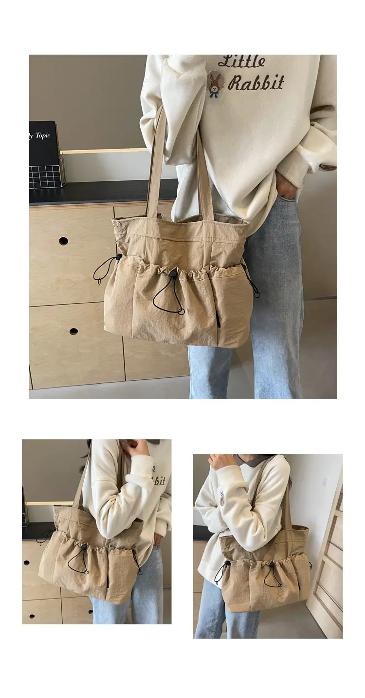 Women Pleated Shoulder Bag Autumn Winter Large Capacity — feature 12