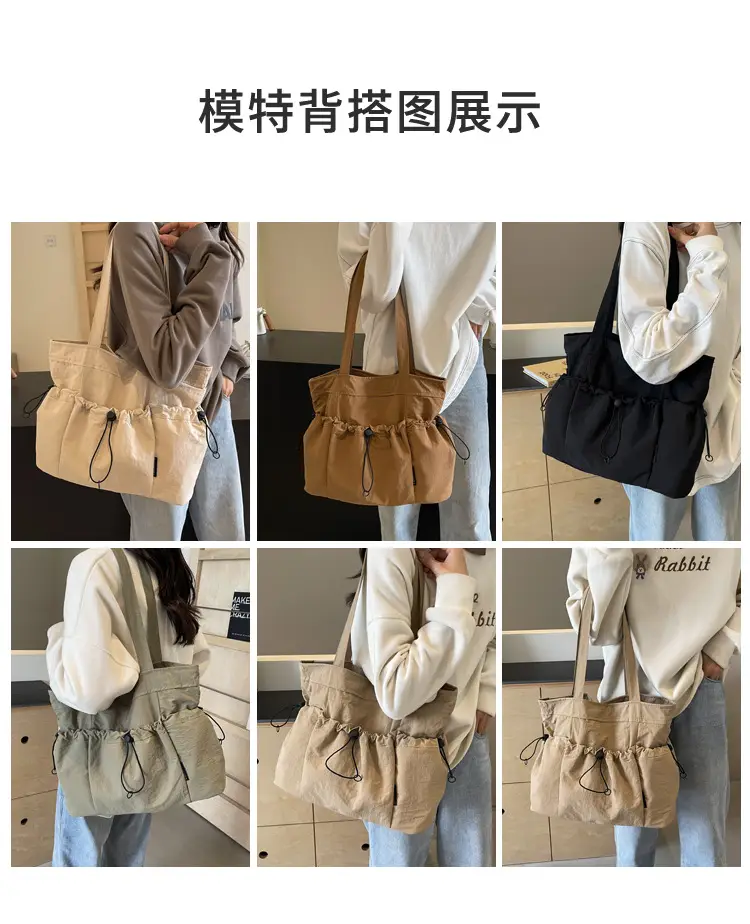 Women Pleated Shoulder Bag Autumn Winter Large Capacity — feature 8