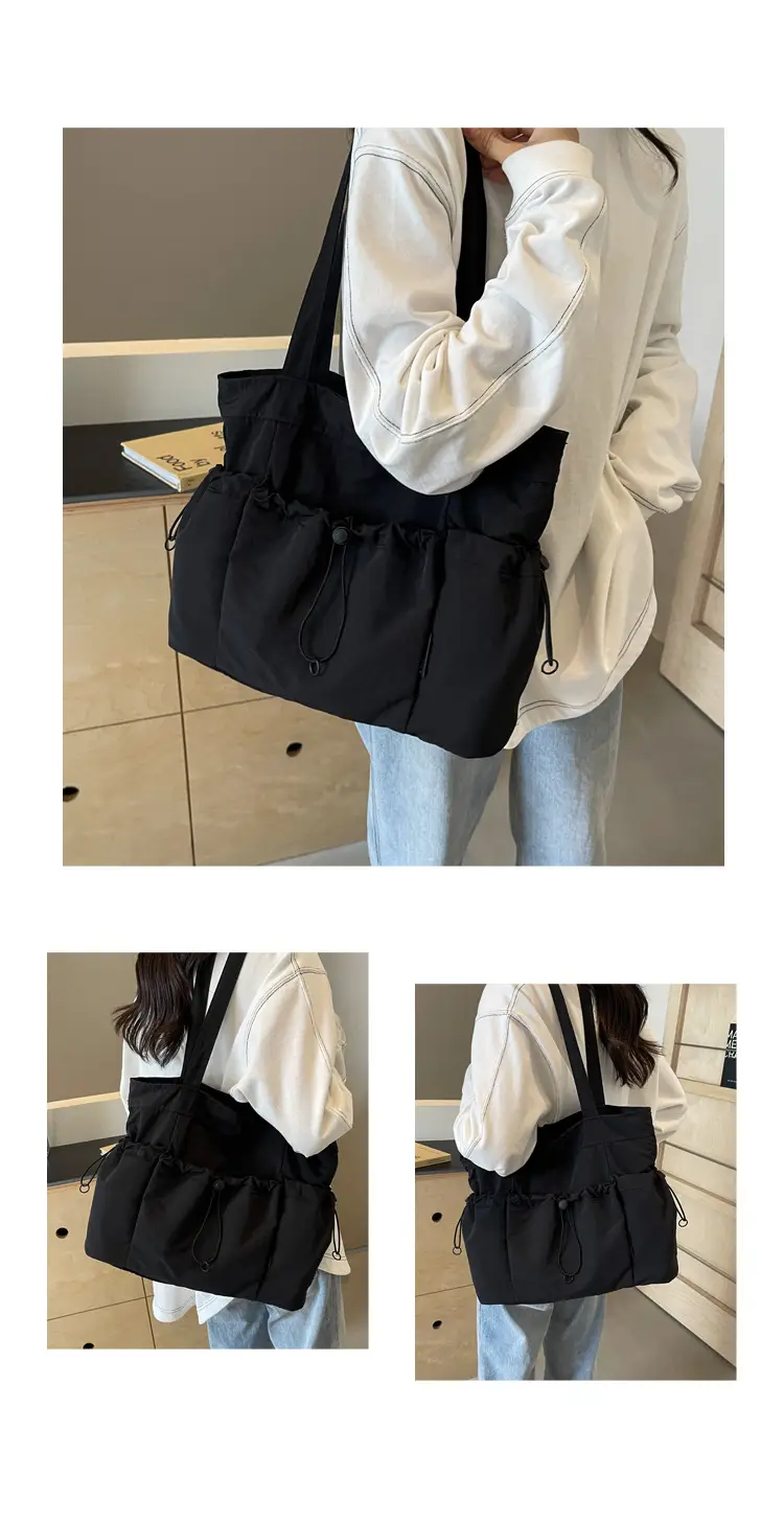 Women Pleated Shoulder Bag Autumn Winter Large Capacity — feature 9