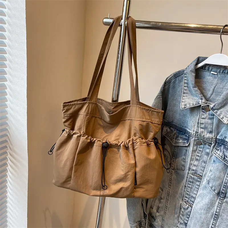 Women Pleated Shoulder Bag Autumn Winter Large Capacity - Image 4