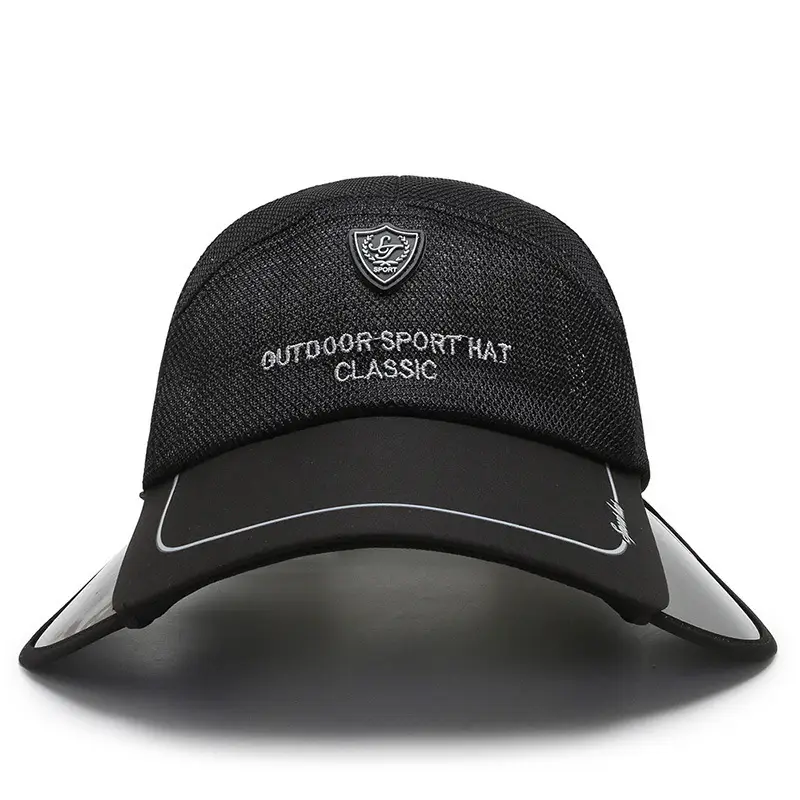 2024 New Letter Thin Sun Visor Cap Unisex Breathable Black - Image 8