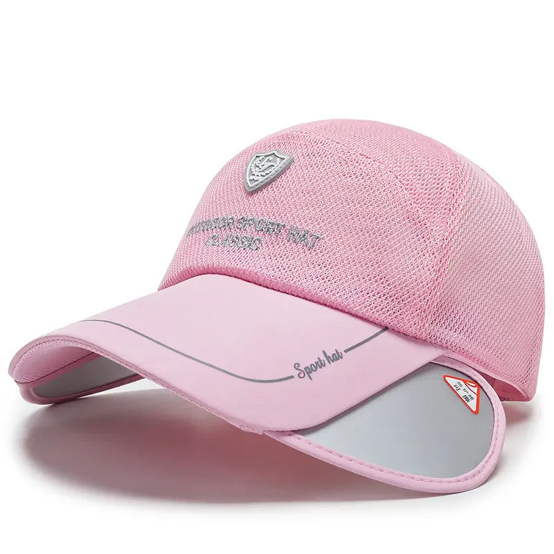 2024 New Letter Thin Sun Visor Cap Unisex Breathable Black - Image 4