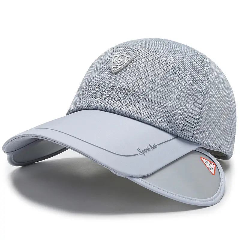 2024 New Letter Thin Sun Visor Cap Unisex Breathable Black - Image 5