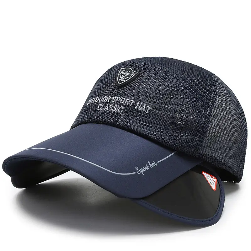 2024 New Letter Thin Sun Visor Cap Unisex Breathable Black - Image 6