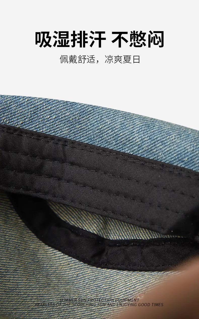 New British Vintage Denim Beret for Kids Small Outdoor — feature 6