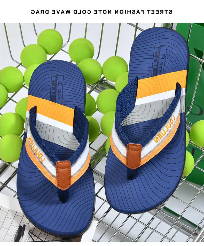 Fujian manufacturers cross-border new flip-flops men's non-slip beach sandals men's outdoor flip-flops summer fashion — feature 1