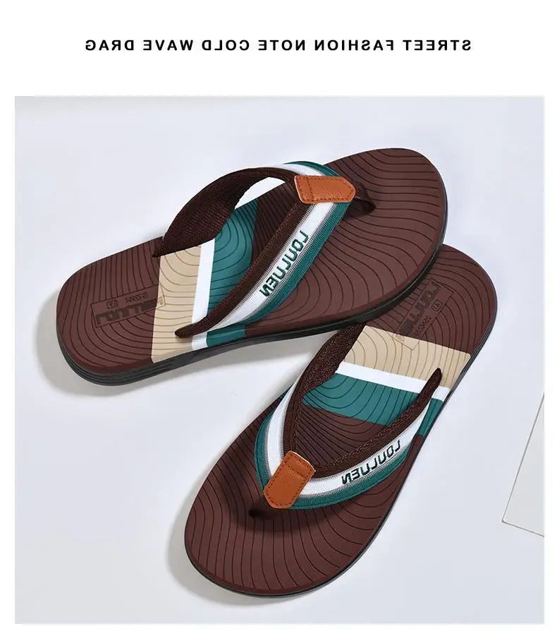 Fujian manufacturers cross-border new flip-flops men's non-slip beach sandals men's outdoor flip-flops summer fashion — feature 12