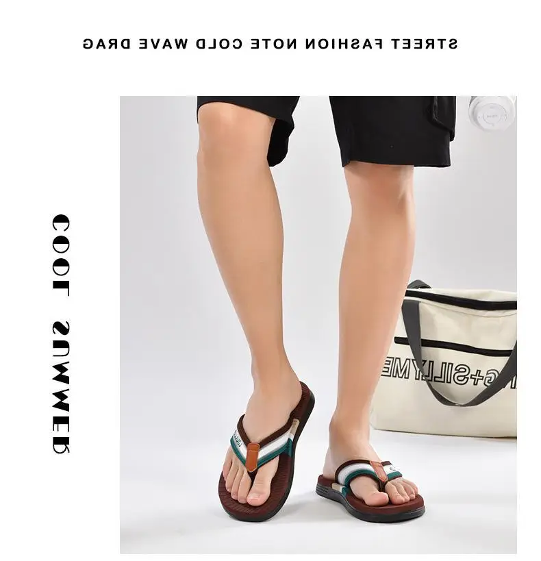Fujian manufacturers cross-border new flip-flops men's non-slip beach sandals men's outdoor flip-flops summer fashion — feature 13