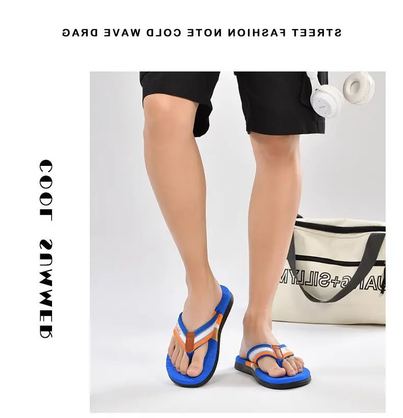 Fujian manufacturers cross-border new flip-flops men's non-slip beach sandals men's outdoor flip-flops summer fashion — feature 7