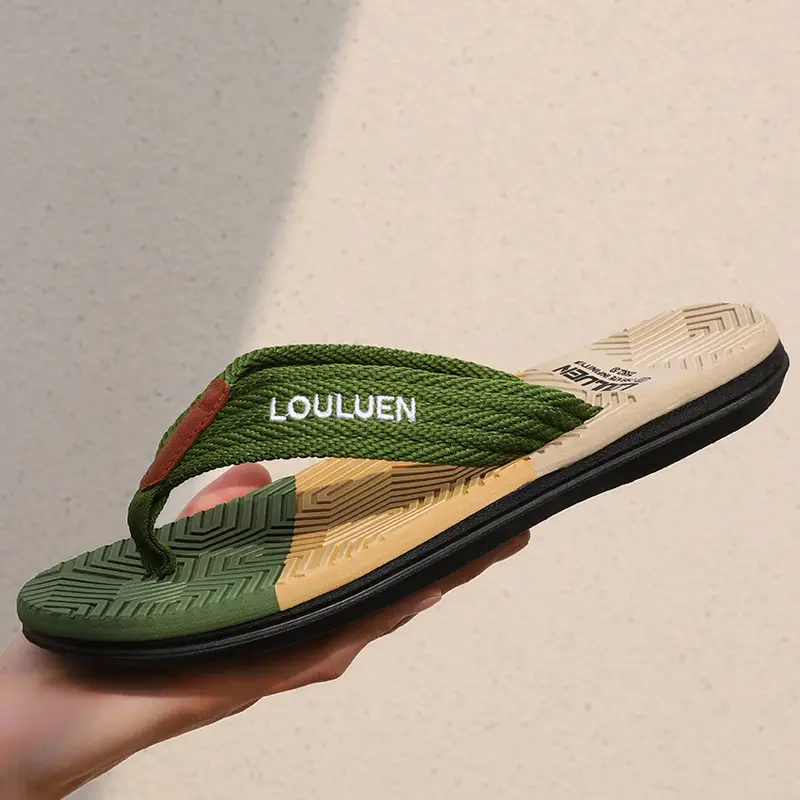 Fujian manufacturers 2024 new men's flip-flops outerwear summer slippers flip-flops men's beach shoes casual sandals men - Image 3