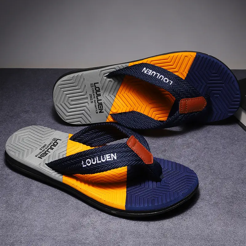 Fujian manufacturers 2024 new men's flip-flops outerwear summer slippers flip-flops men's beach shoes casual sandals men - Image 2