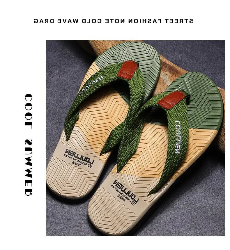 Fujian manufacturers 2024 new men's flip-flops outerwear summer slippers flip-flops men's beach shoes casual sandals men — feature 10