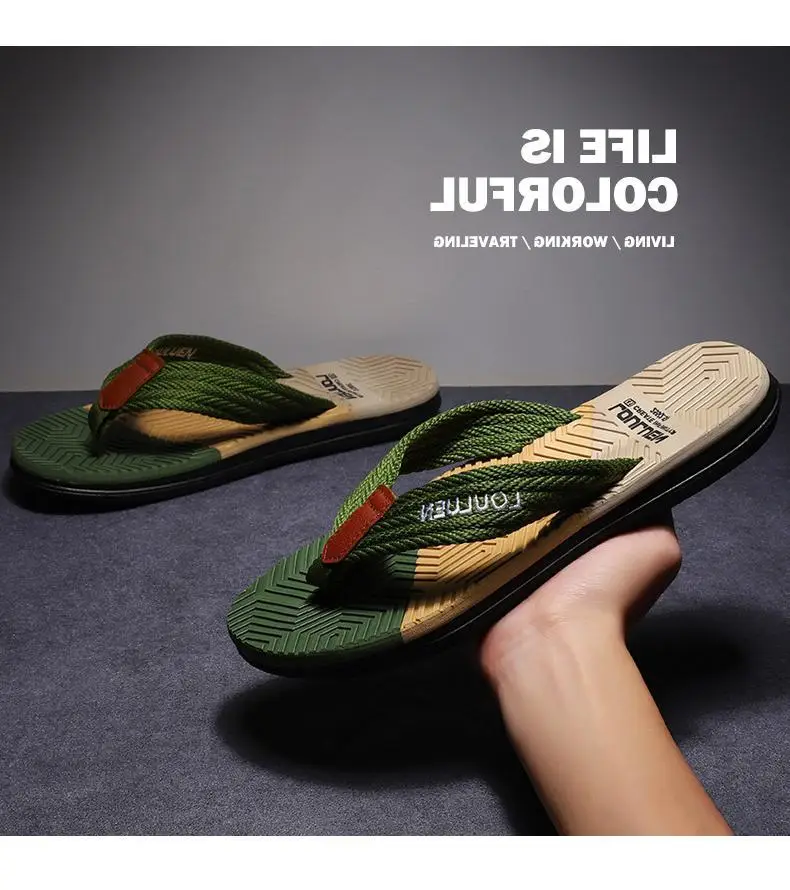 Fujian manufacturers 2024 new men's flip-flops outerwear summer slippers flip-flops men's beach shoes casual sandals men — feature 11