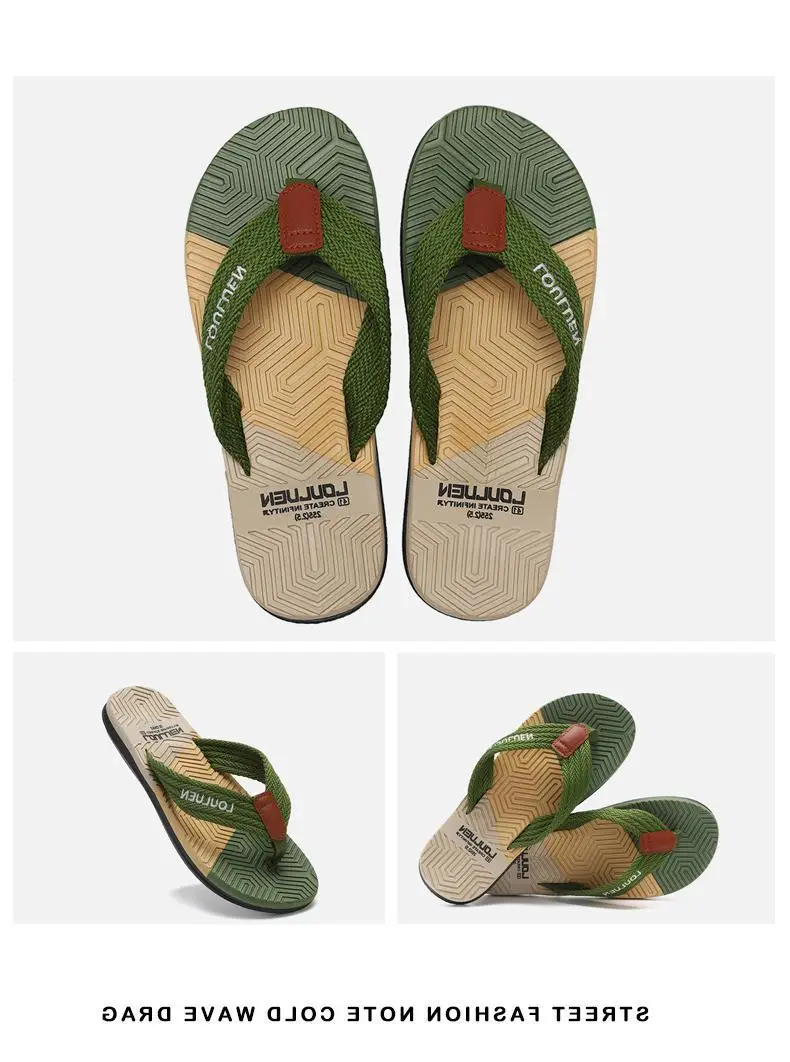 Fujian manufacturers 2024 new men's flip-flops outerwear summer slippers flip-flops men's beach shoes casual sandals men — feature 13