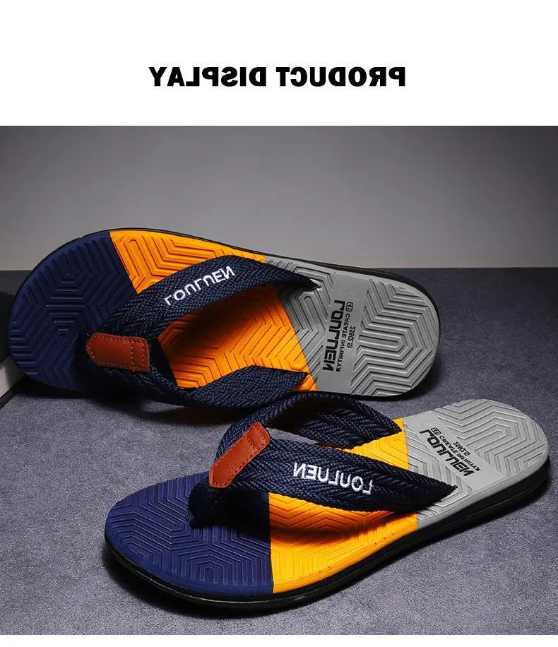Fujian manufacturers 2024 new men's flip-flops outerwear summer slippers flip-flops men's beach shoes casual sandals men — feature 6