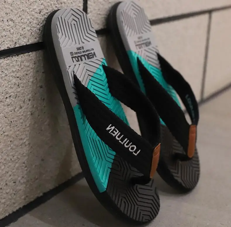 Fujian manufacturers 2024 new men's flip-flops outerwear summer slippers flip-flops men's beach shoes casual sandals men — feature 9