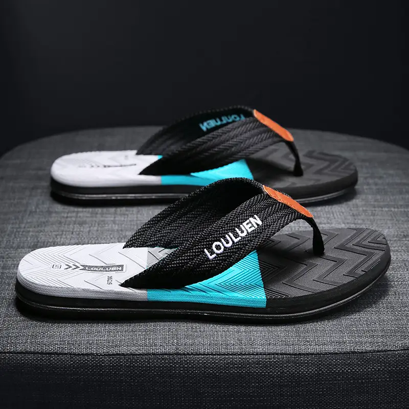 Fujian manufacturers 2024 new men's flip-flops outerwear summer slippers flip-flops men's beach shoes casual sandals men - Image 4
