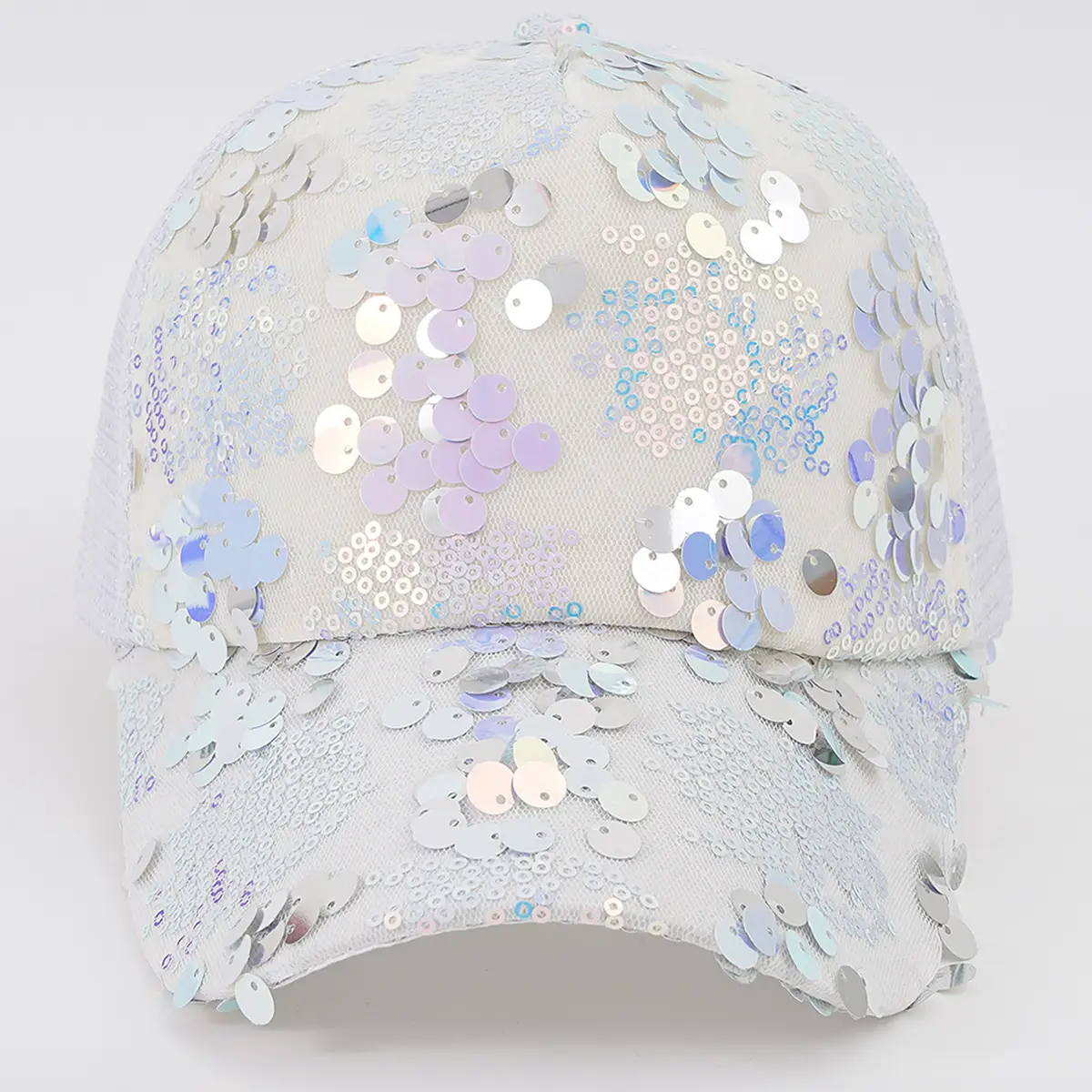 Cross-Border Men's Sequined Mesh Baseball Cap - Image 5