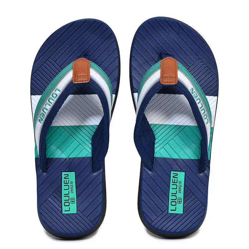 Fujian manufacturers summer new men's flip-flops non-slip outer wear flip-flops men's outdoor beach shoes Europe and the United States cool - Image 2