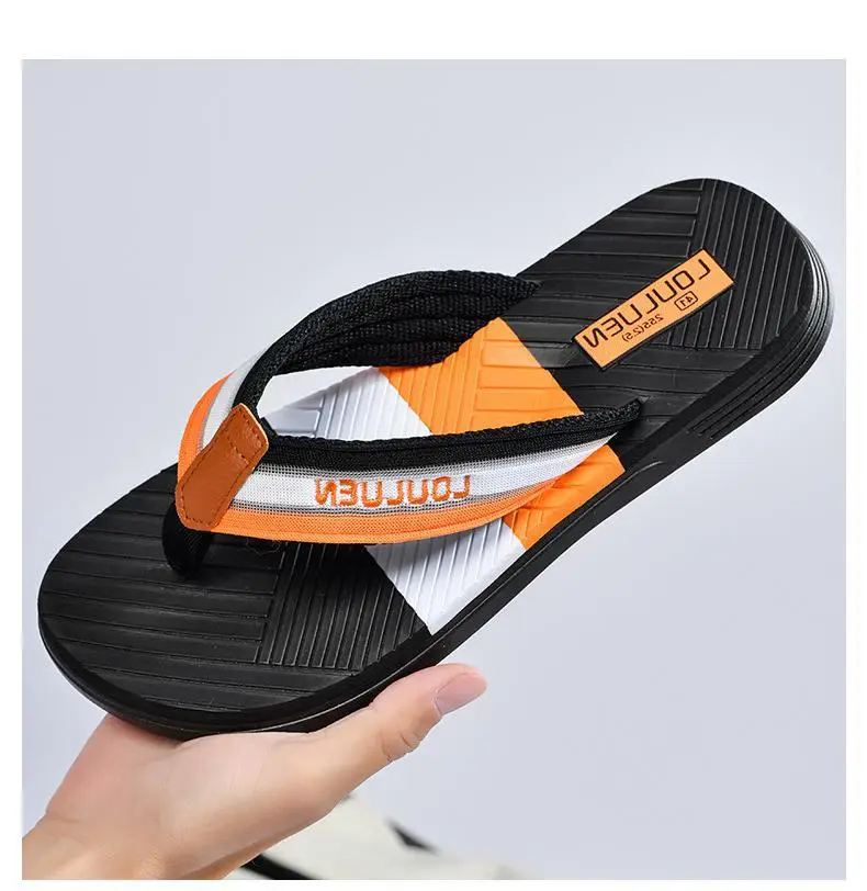 Fujian manufacturers summer new men's flip-flops non-slip outer wear flip-flops men's outdoor beach shoes Europe and the United States cool — feature 11