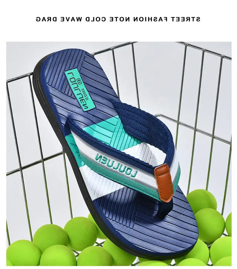 Fujian manufacturers summer new men's flip-flops non-slip outer wear flip-flops men's outdoor beach shoes Europe and the United States cool — feature 15