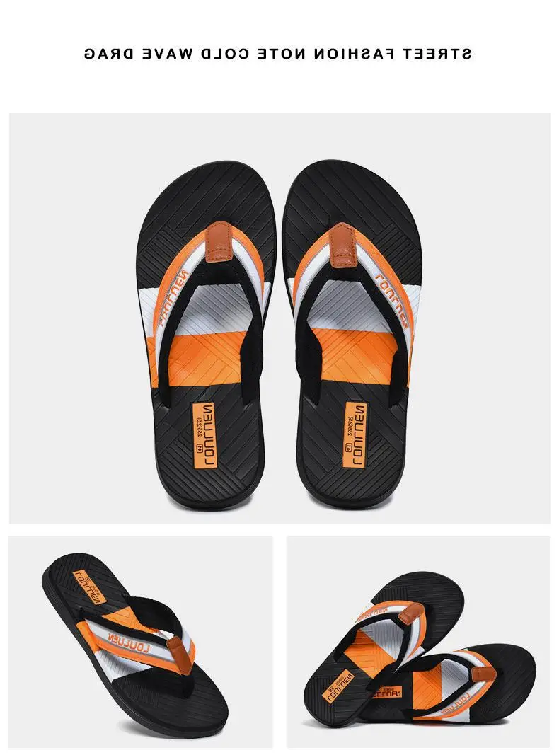 Fujian manufacturers summer new men's flip-flops non-slip outer wear flip-flops men's outdoor beach shoes Europe and the United States cool — feature 20