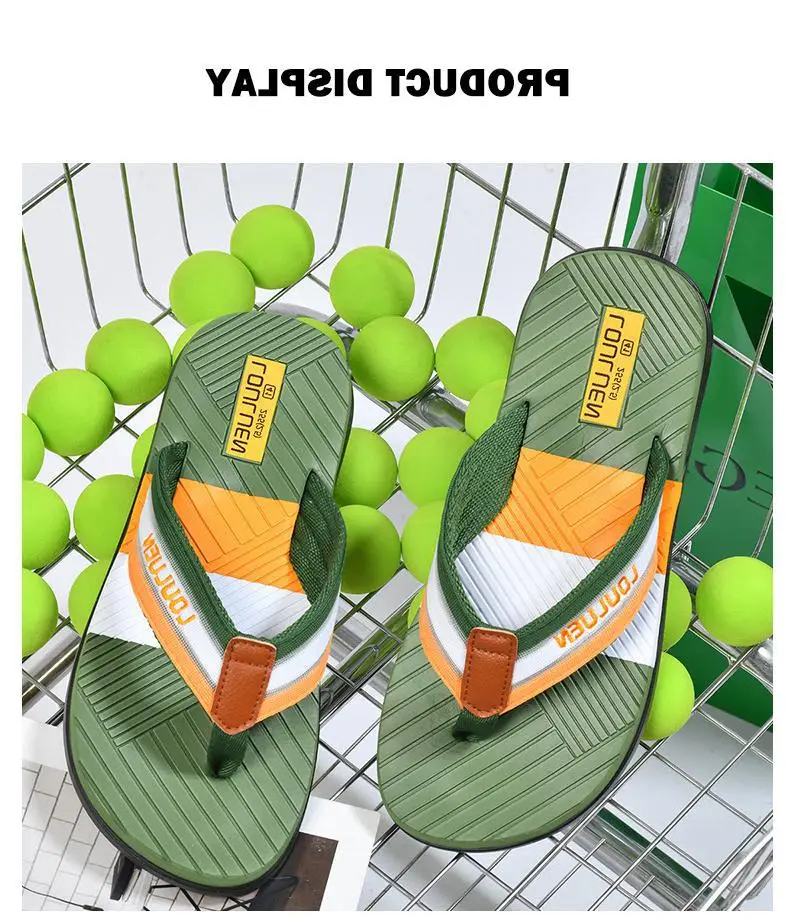 Fujian manufacturers summer new men's flip-flops non-slip outer wear flip-flops men's outdoor beach shoes Europe and the United States cool — feature 6