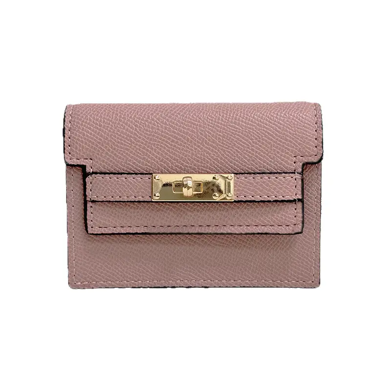 Women's Small Square Card Holder Pure Color High-End Card Holder 2024 New Compact Large Capacity Multi-Card Slot Wallet Driving