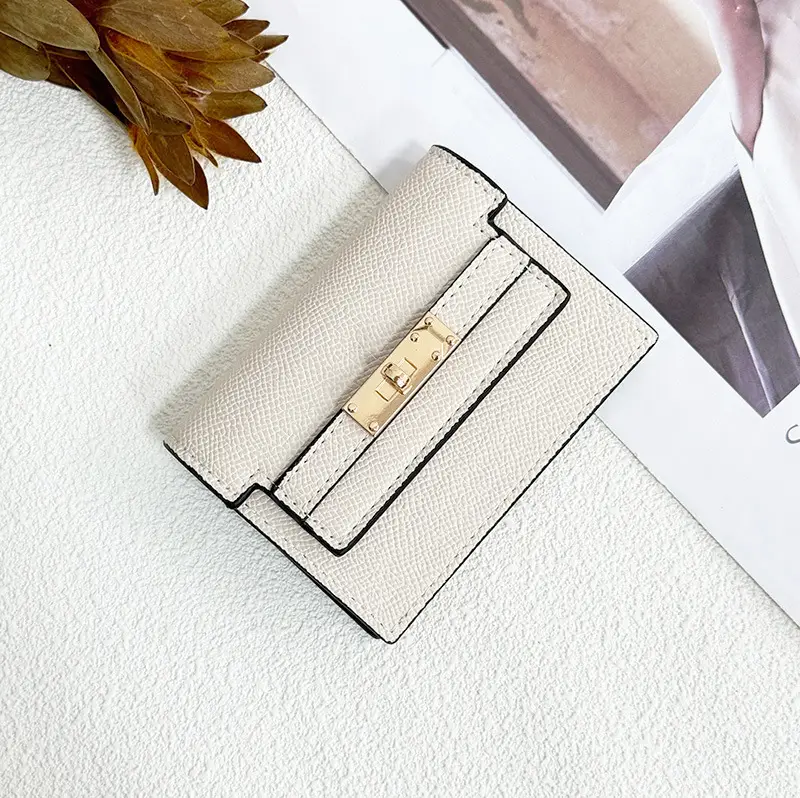 Women's Small Square Card Holder Pure Color High-End Card Holder 2024 New Compact Large Capacity Multi-Card Slot Wallet Driving