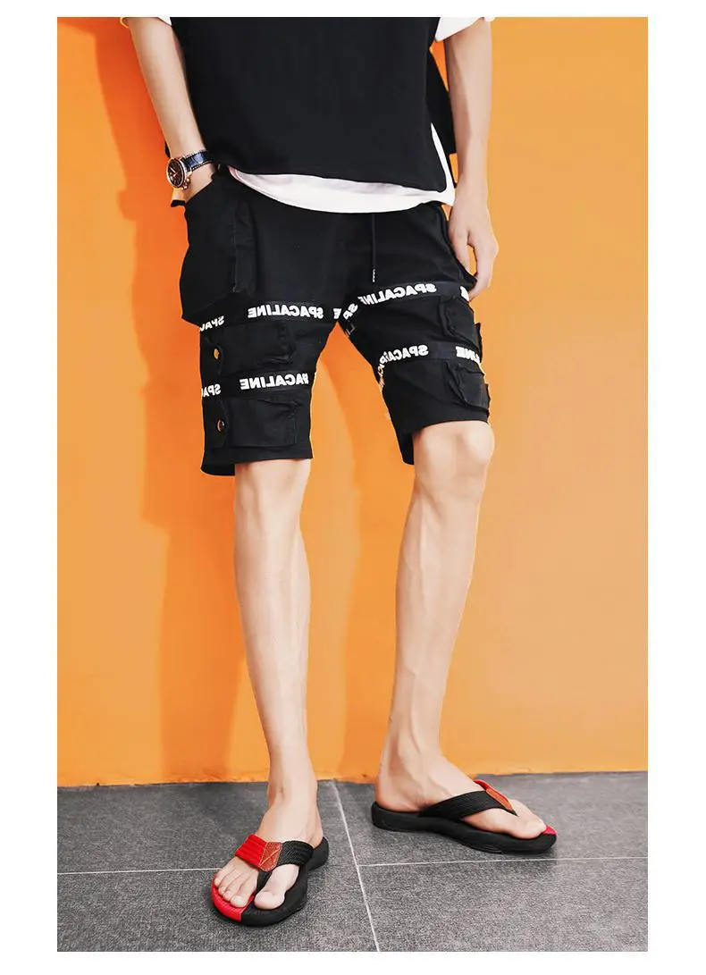 Men's Cross-Body Sandals Black Gray Non-Slip Summer — feature 13