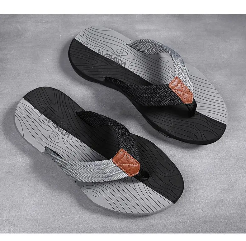 Men's Cross-Body Sandals Black Gray Non-Slip Summer — feature 21
