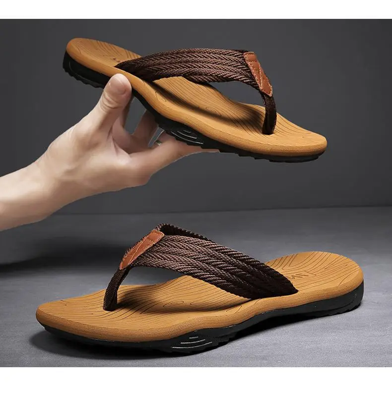 Men's Cross-Body Sandals Black Gray Non-Slip Summer — feature 22