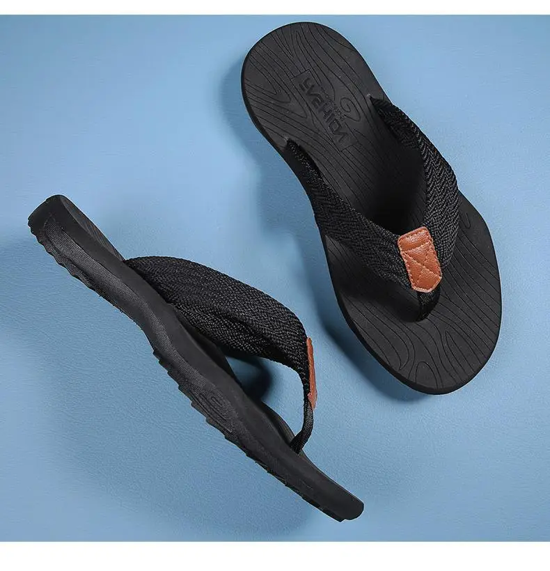 Men's Cross-Body Sandals Black Gray Non-Slip Summer — feature 24