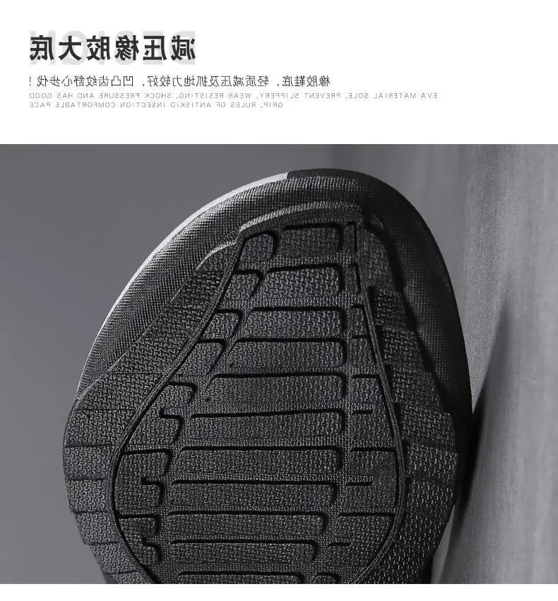 Men's Cross-Body Sandals Black Gray Non-Slip Summer — feature 4