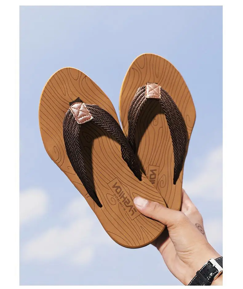 Men's Cross-Body Sandals Black Gray Non-Slip Summer — feature 9
