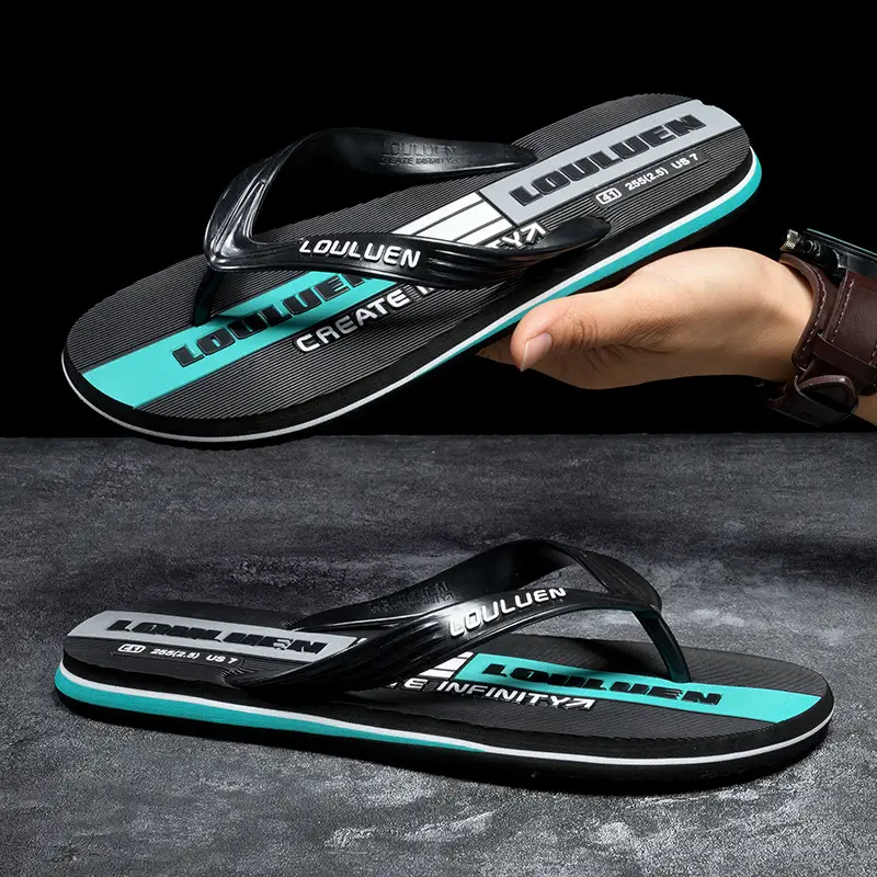 Fujian manufacturers 2024 new flip-flops men's leisure beach sandals men's flip-flops summer outdoor non-slip slippers - Image 5