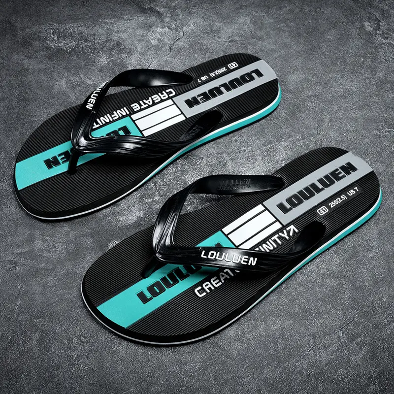Fujian manufacturers 2024 new flip-flops men's leisure beach sandals men's flip-flops summer outdoor non-slip slippers - Image 2
